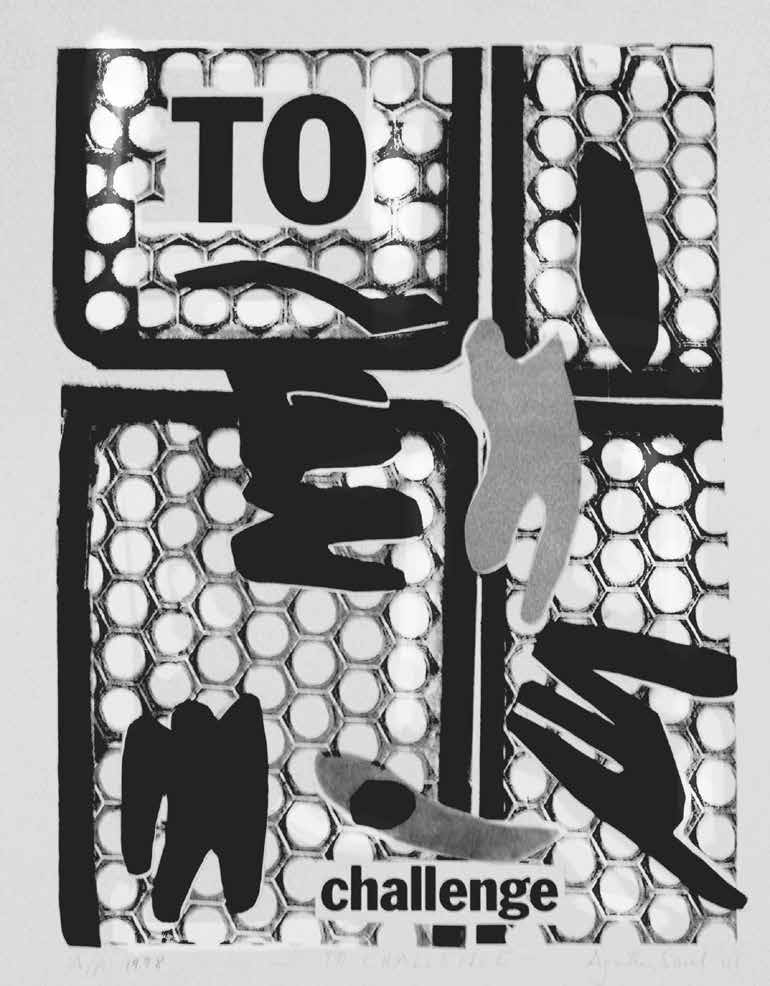 To Challenge (1986) — Coloured Plastic Engraving